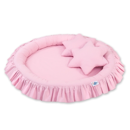 Babynestchen Spielnestchen Rüschen Nestchen Eco Fillball - rosa